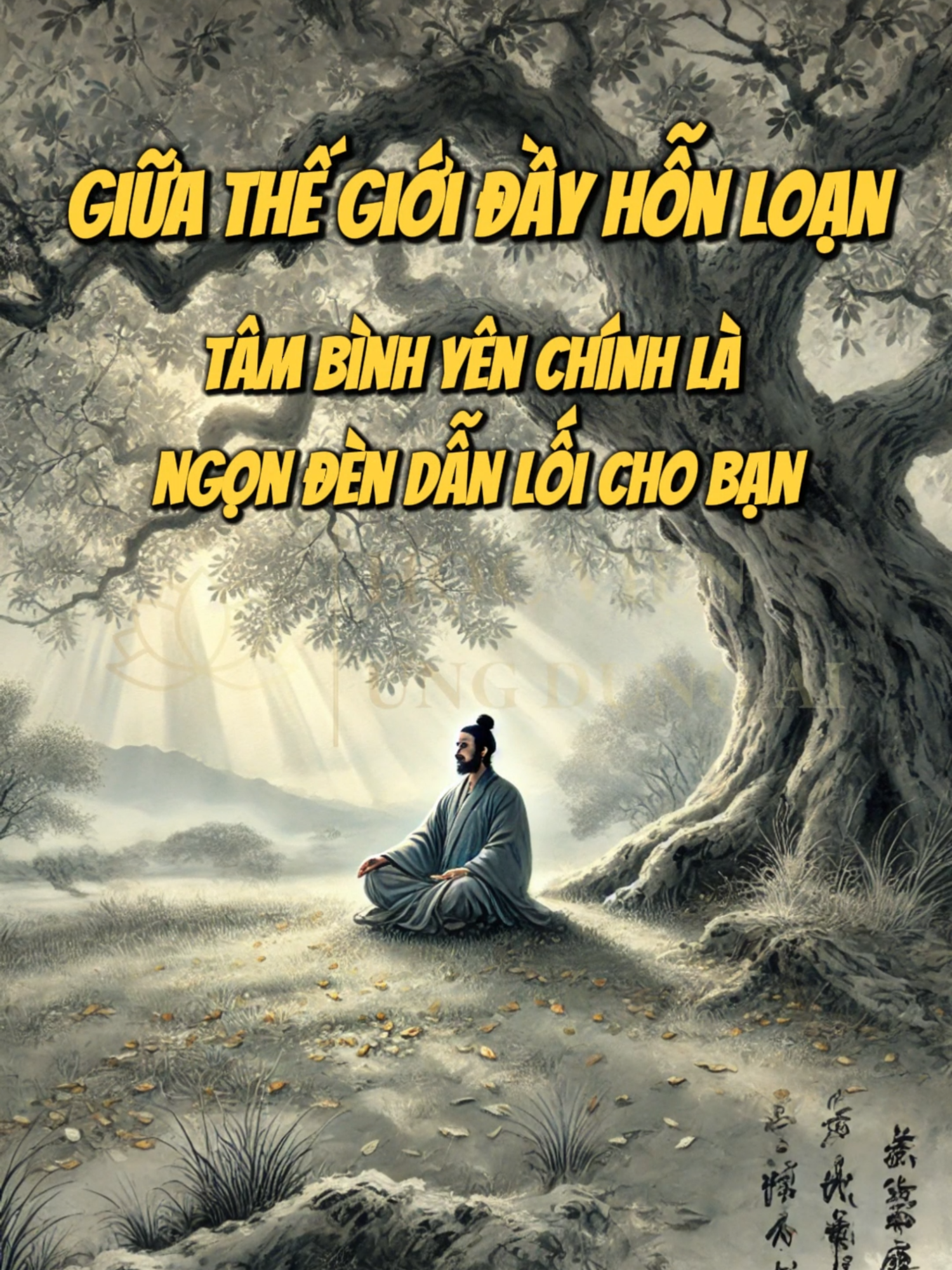 Giữa thế giới đầy hỗn loạn, tâm bình yên chính là ngọn đèn dẫn lối cho bạn #baihoccuocsong #phattrienbanthan #trietlycuocsong #trietlyconhan #trietlysong #trietly #chualanh