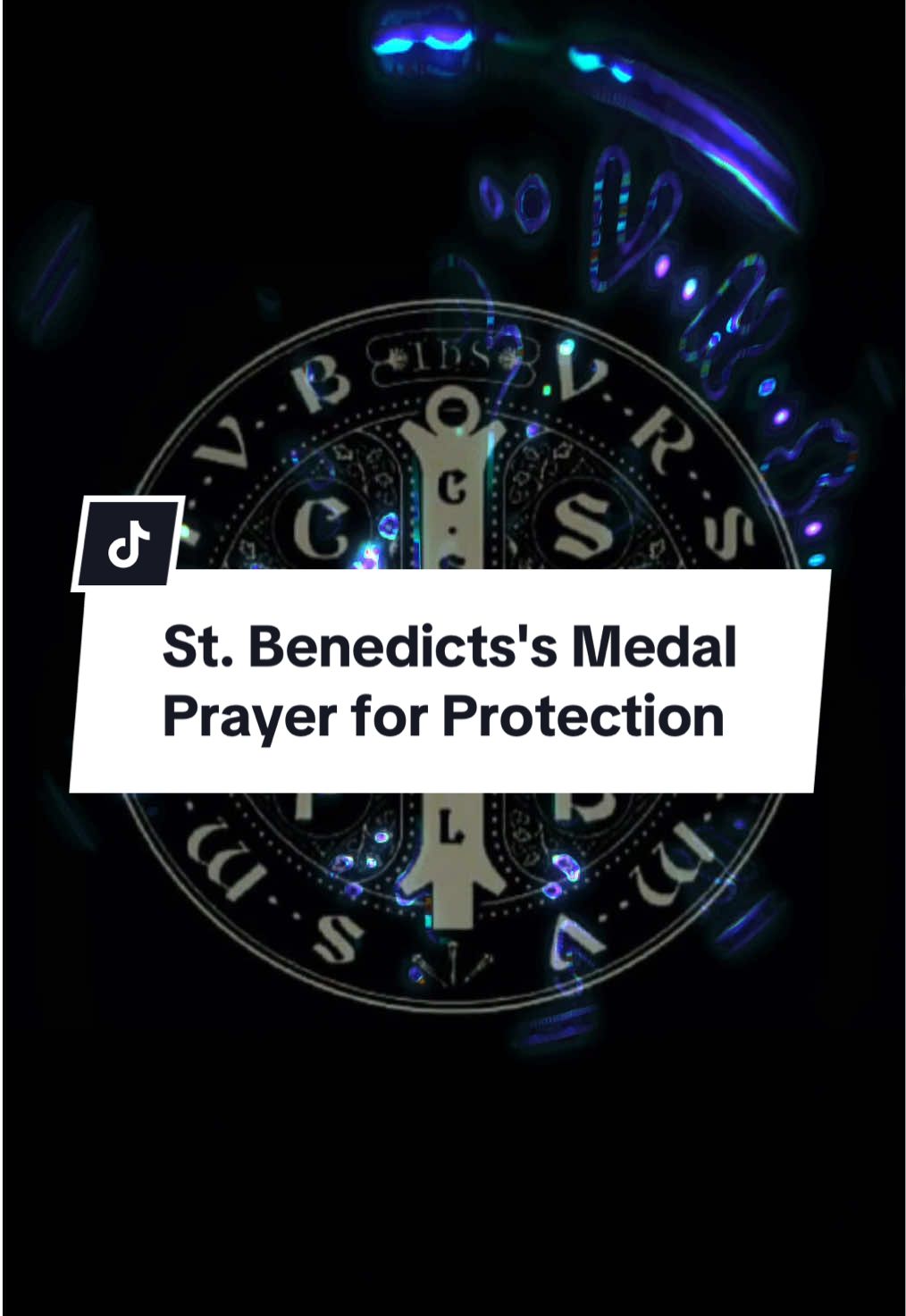 Everything's better in Latin 🙏 #powerfulprayer #protection #protectionprayer #stbenedict #stbenedictsmedal 