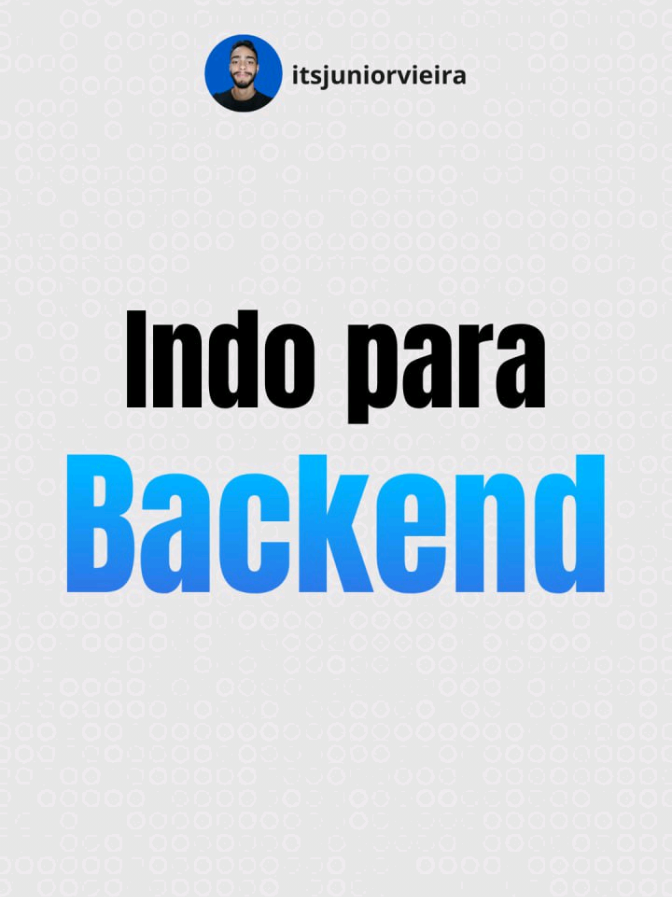 Respondendo a @henriquedeveloper estou indo para backend e vou documentar tudo aqui no perfil. . . . . #foryou #for #viral #frontend #javascript  #backend 