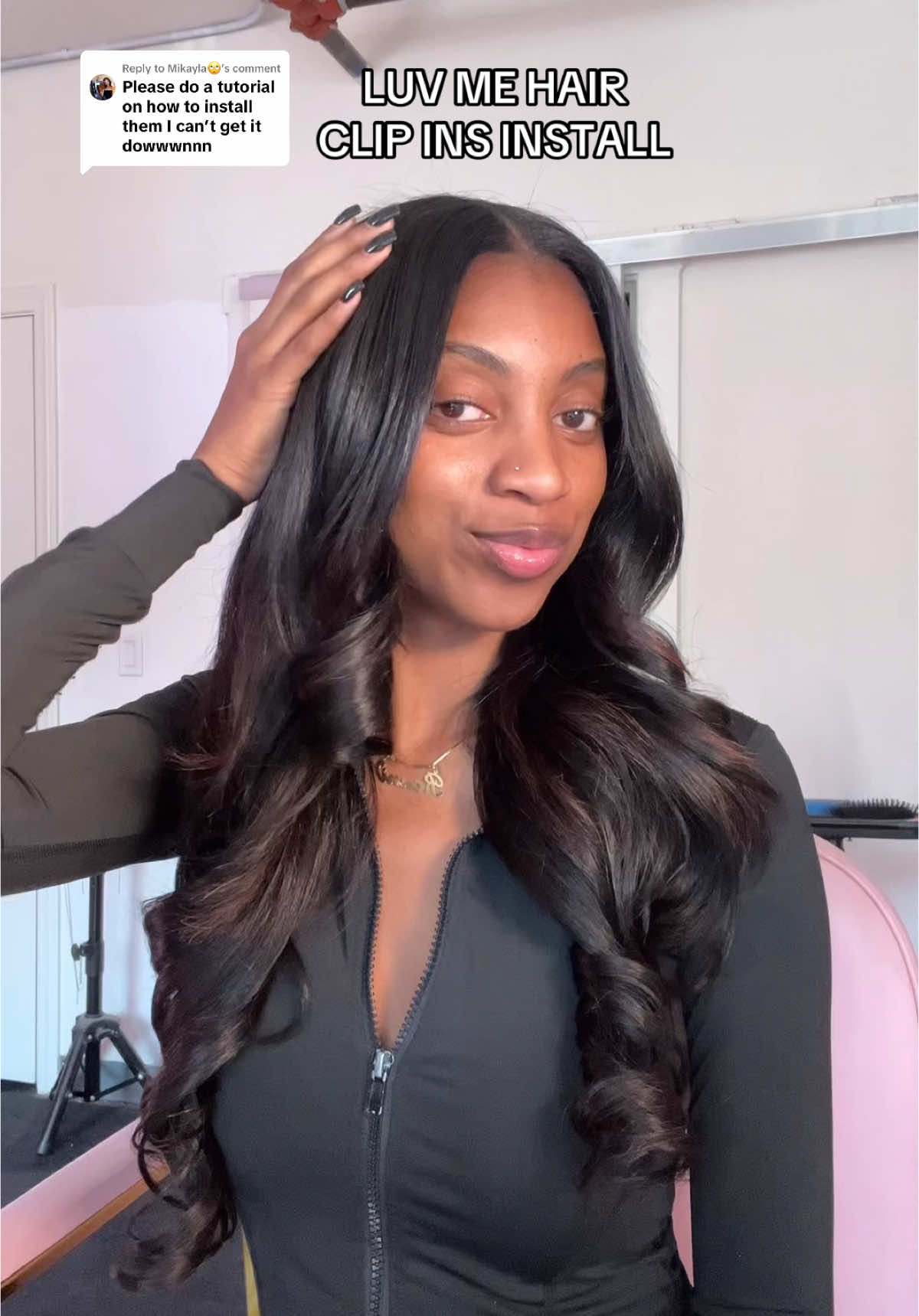 Replying to @Mikayla🙄 my luv me hair clip ins tutorial is finally here, hope this helps! 🫶🏽 #luvmehair #luvmehairclipins 