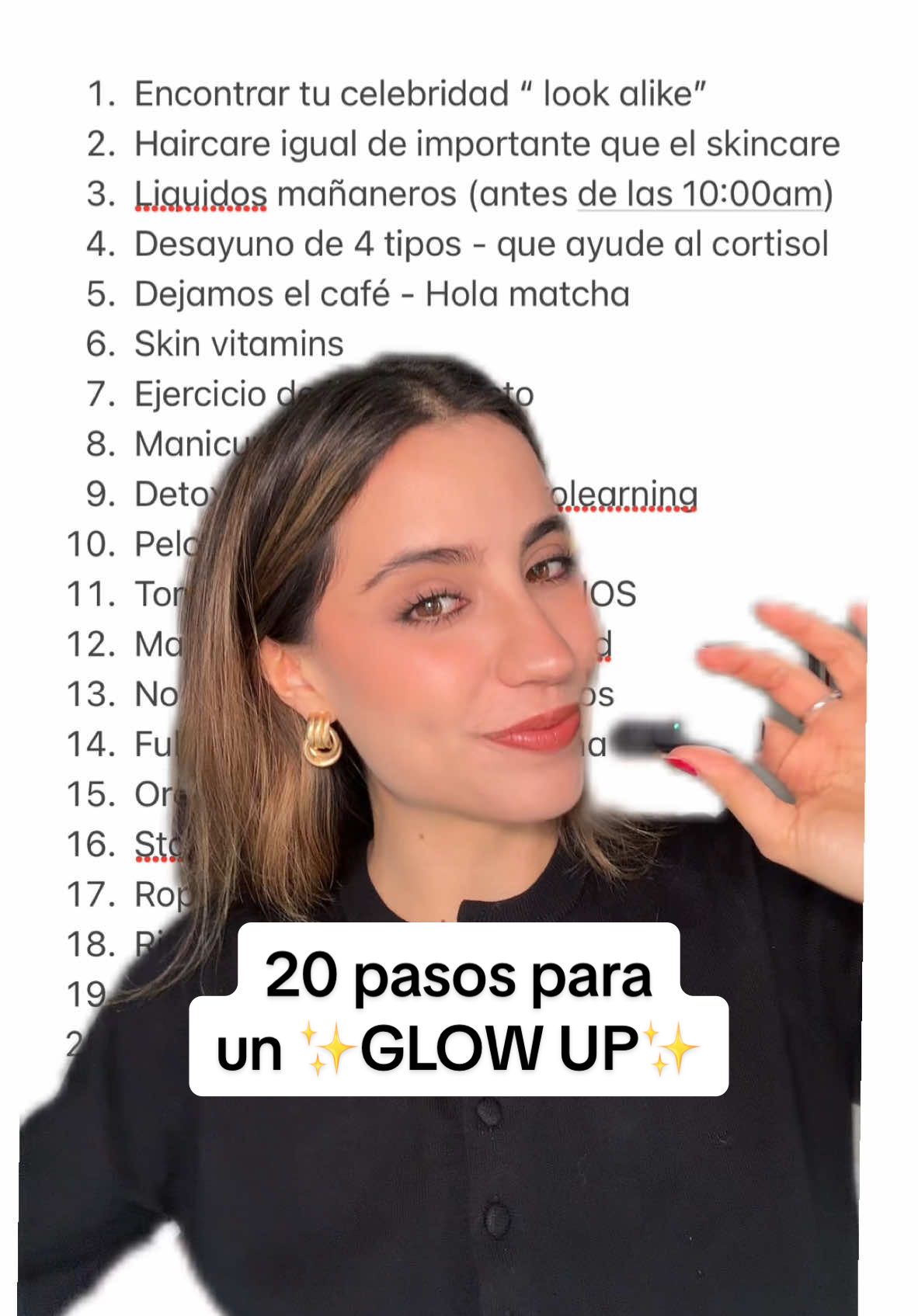 Glow Up reto 20 pasos!!! 💖✨  #GlowUp #glowupreto #consejosparamujeres #beautytips #glowuptips #hairgrowth #cortisol #femenineenergy #energiafemenina #retoglowup #tipsdebelleza 