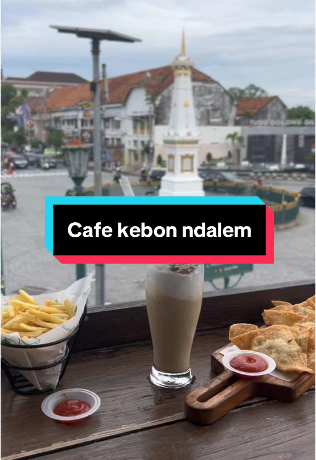 Ada tempat nongki asyik nih di tugu jogja😃 #tugujogja #jogja #jogja24jam #jogjaistimewa #nongkrong #cafe #cafekebonndalem #fypシ 