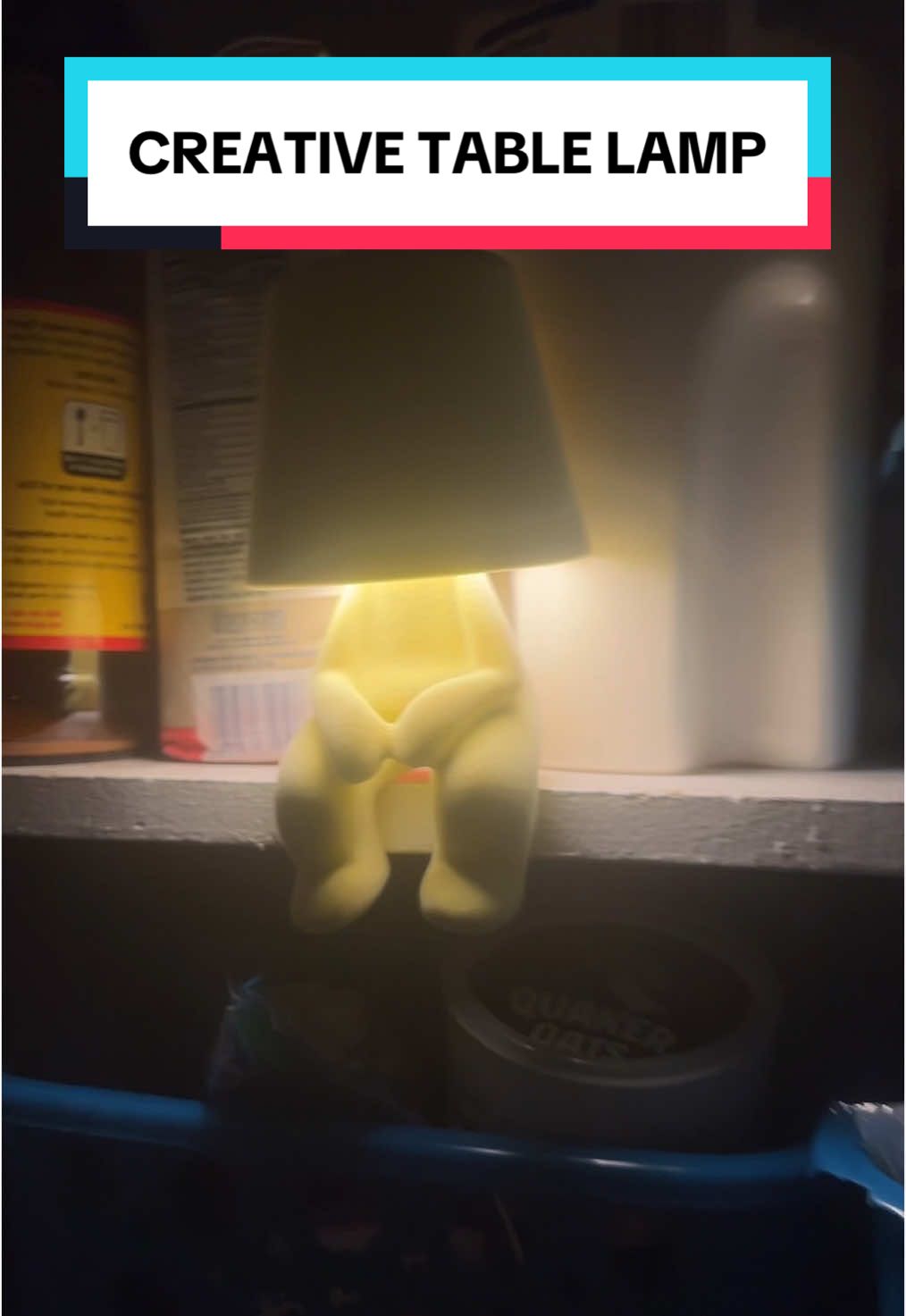 This creative table lamp is definitely a must have. It’s easy to charge three taps to go through the different light modes and you can sit it almost anywhere. #tablelamp #lamp #tiktokmademebuyit #tiktokshop 
