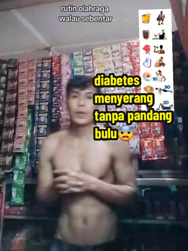 tetap berusaha hidup sehat! #infokesehatan #diabetes #fyp #workout #viral #beginner #olahraga #polamakansehat 