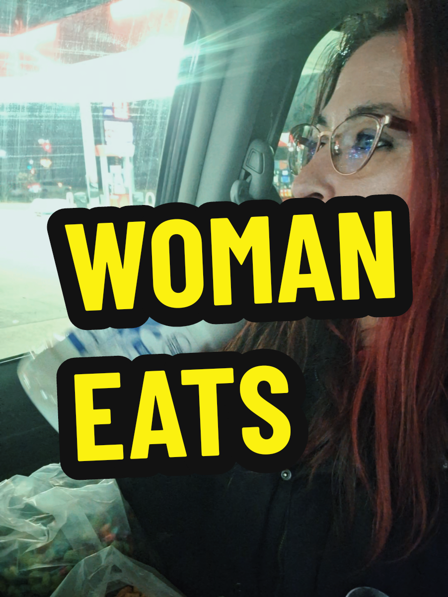 woman eats 