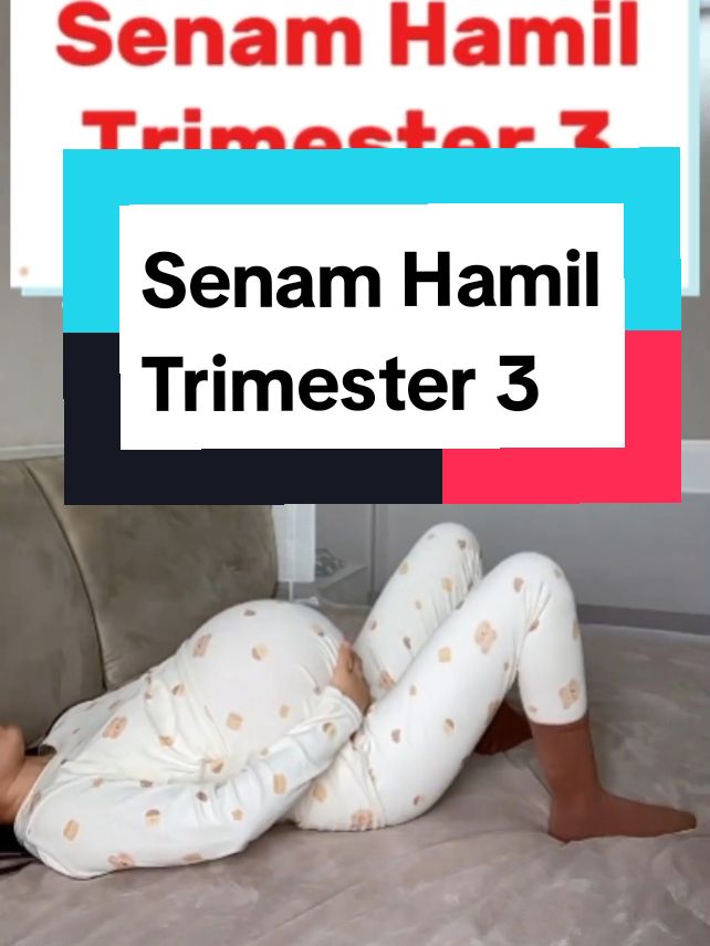 Senam Hamil Trimester 3 bisa dilakukan 15 menit atau semampunya ya bun #senamhamil #senamibuhamil #trimester3 