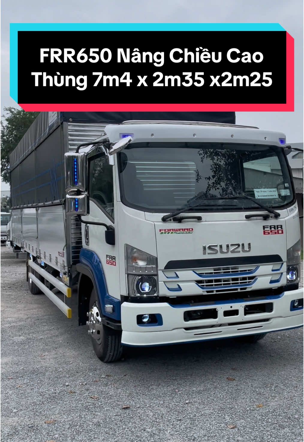 Nâng tối đa chiều cao cho FRR650 E5 thùng dài. #isuzu #thegioixetai #xetai