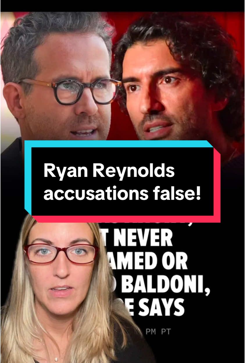 A source has come forward, saying the accusations against Ryan Reynolds are false! He claims Justin Baldoni‘s team blew the situation out of proportion. #blakelively #justinbaldoni #ryanreynolds #blakelivelylawsuit #itendswithus #itendswithusmovie