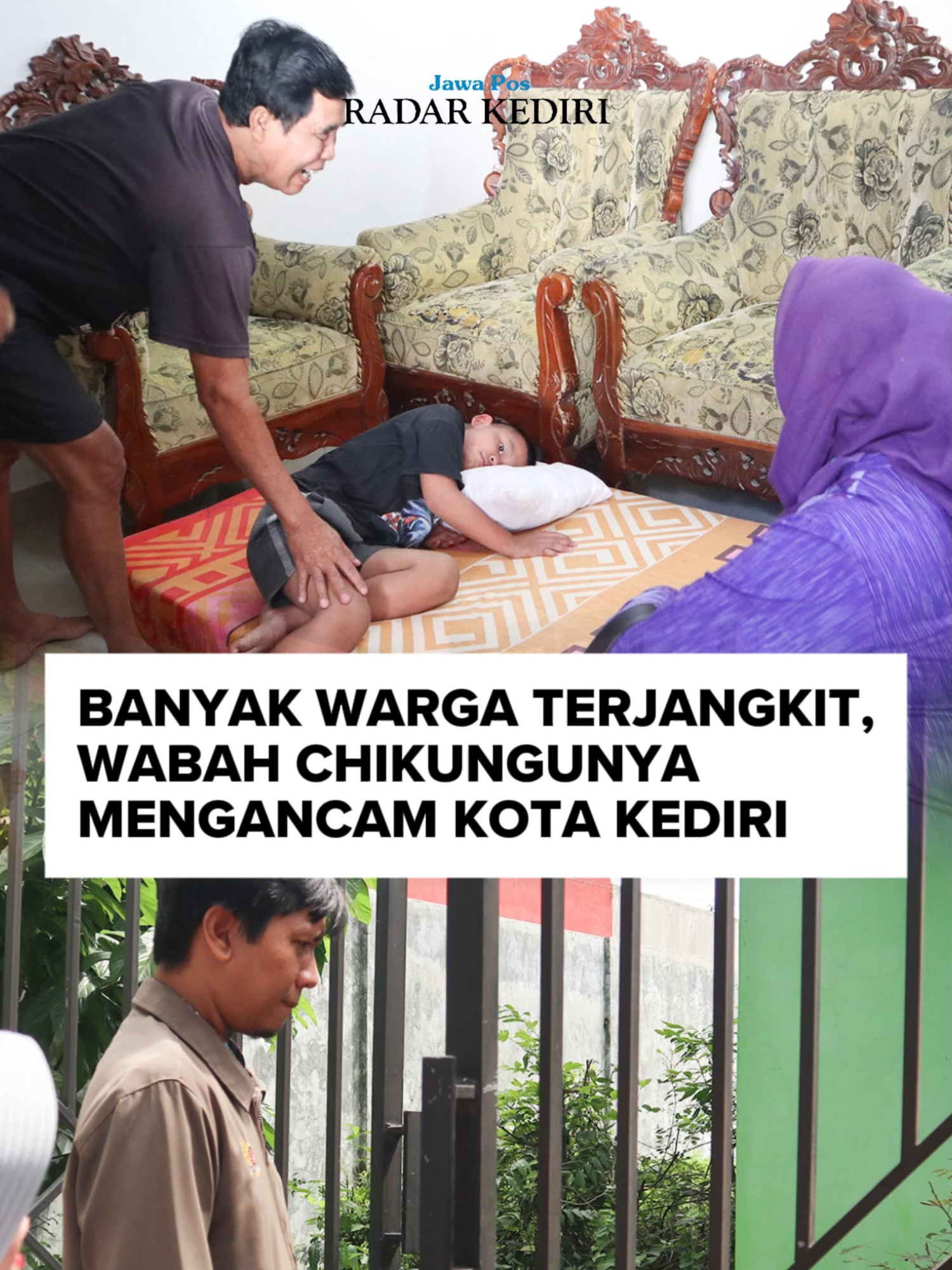 Penyakit chikungunya mewabah di Kota Kediri. Setidaknya, hingga kemarin Kamis (2/1) sudah ada Sembilan warga di Kelurahan Blabak, Pesantren yang terjangkit. Pantauan media ini, tim surveilans dari Puskesmas Pesantren 1 datang ke lingkungan warga yang terjangkit chikungunya sekitar pukul 09.30 WIB. Setelah mengecek di beberapa rumah warga, diketahui jika di satu rumah bisa ada tiga orang yang terjangkit penyakit akibat virus dari gigitan nyamuk Aedes Aegypti itu. #fyp #kediri24jam #viral #jawapos #radarkediri #chikungunya #chikungunyavirus