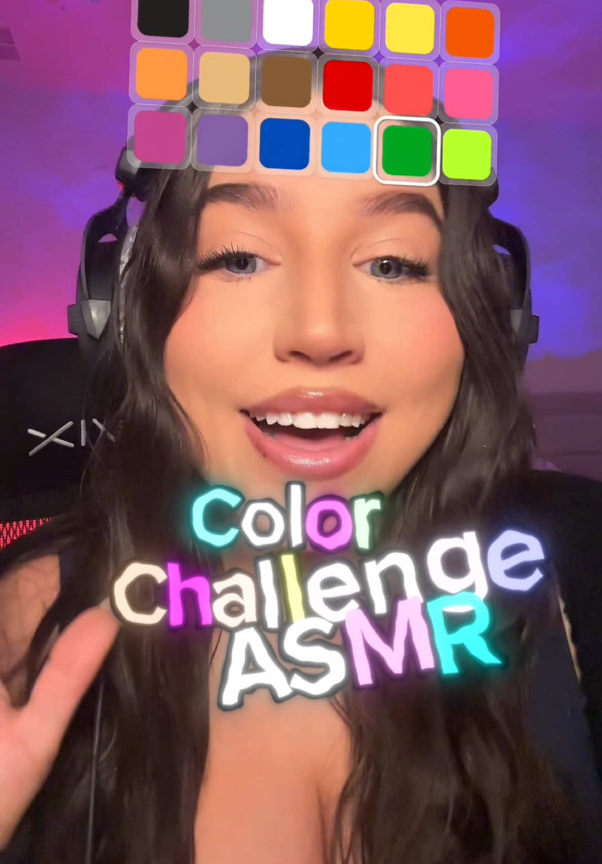 COLOR CHALLENGE ASMR 🌈🤩 #asmr #asmrchallenge #asmrsounds #fyp #zyxbca 