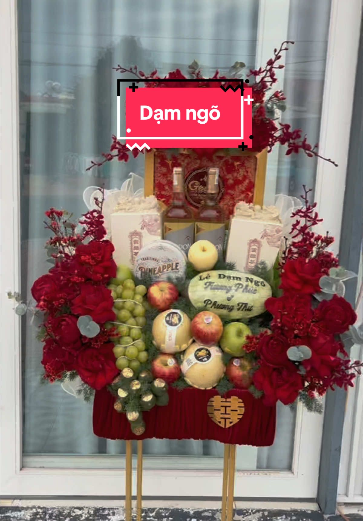 Dạm ngõ đầu năm tông đỏ rực rỡ#tamphuongwedding #mamquacuoihoidongxoai #mamquacuoihoibinhphuoc #damngo #xuhuongtiktok #viraltiktok 