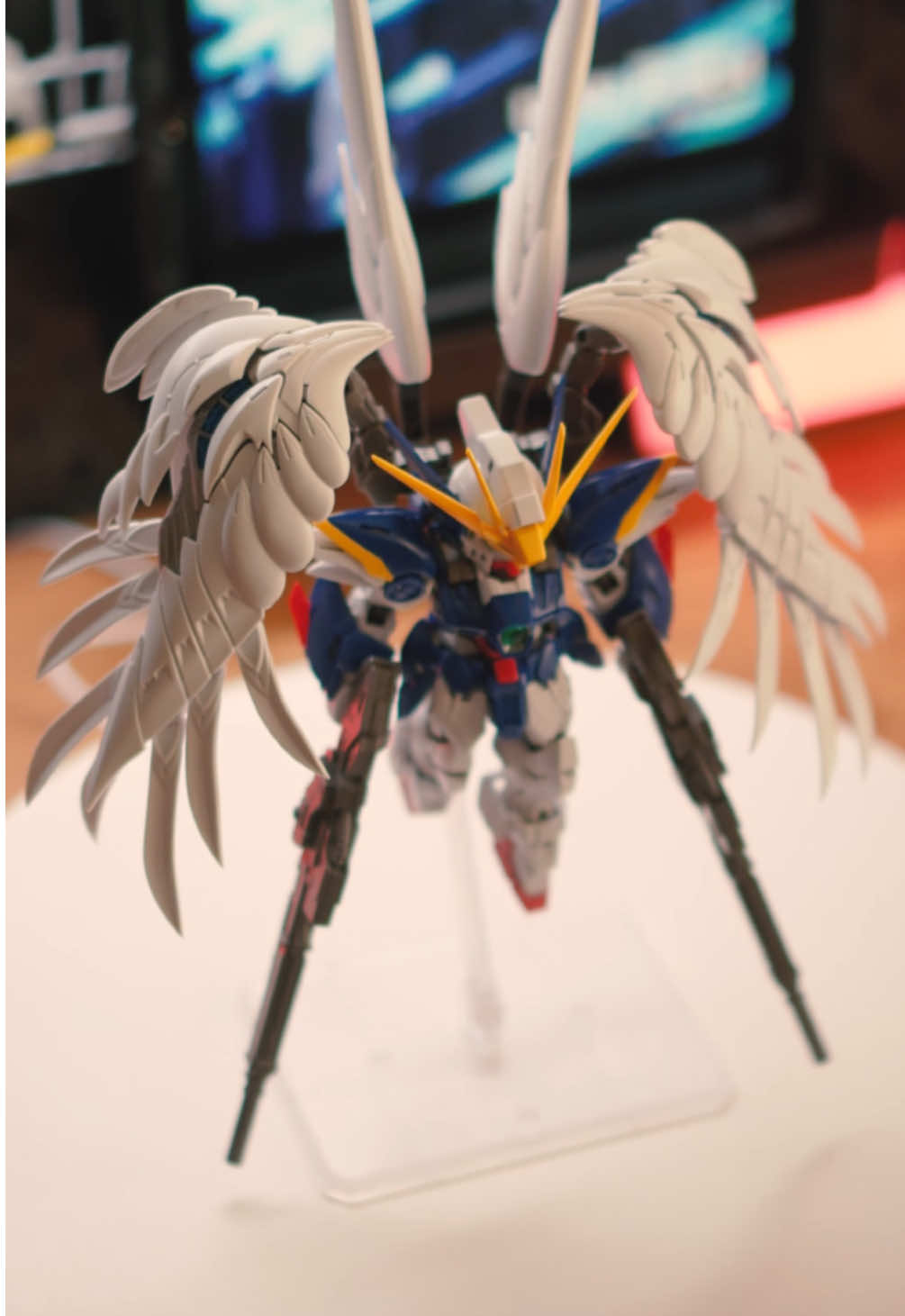 Wing Gundam Zero EW MGSD Snapped! After a crazy couple of weeks of just being sick. I finally am able to shoot some kind of content for the MGSD. I have to say this one has the most striking presence over the Barbatos Gundam and the Freedom Gundam. The wings are so sick! They look so majestic and striking at the same time. You won’t be disappointed if you already enjoyed the other MGSD’s. Pretty much the same quality but different design of course. Highly recommend it!  This i will actually be painting and not just leaving it as is. Look forward to whenever I finish this and the upcoming WIP on it. I gotta get back on the Zaku resin kit as well as other resin kits lol. It’s gonna be a busy 2025!  OH! In what order would you rank the MGSD so far? #gundam #gunpla #desksetup #bandainamco #winggundamzero #gundamwing 