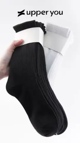 [Combo 10] Tất Vớ Nam Nữ Cổ Cao Trơn UPPERYOU Cotton Êm Ái Dày Dặn Thoáng Khí - VSF4001/VSF3001 ##tat##tatnamnu##upper##vo##unisex##trending##cotton