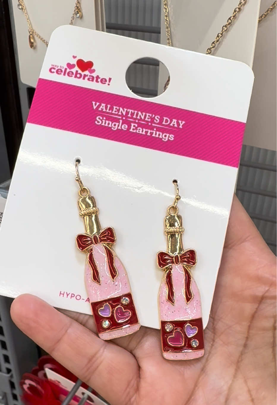 Cute Valentine’s Day earrings and necklaces! #celebrate #accessories #ValentinesDay #walmart #cutefinds #accessories #bows #coquette 