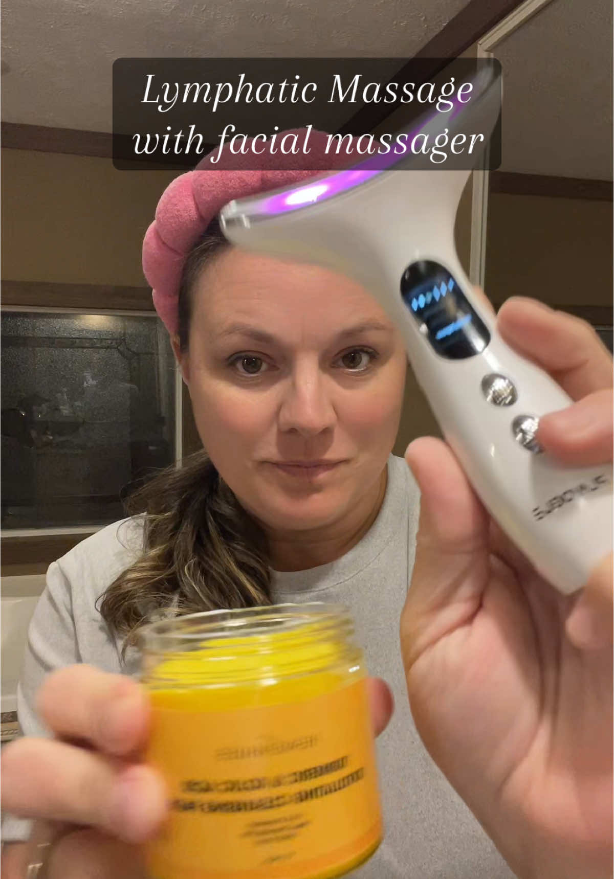 My face felt so good after this! I love doing the lymphatic massage and this face massager made it even better!💗 #neckbeautydevice #facialtool #facialdevice #neckandfacemassager #lymphaticdrainage #lymphaticdrainagemassage #lymphaticmassage #lymphatic #lighttherapy #lighttherapyskincare #redlighttherapy #bluelighttherapy #purplelighttherapy #nightly #nightroutine #skincare #skincareroutine 