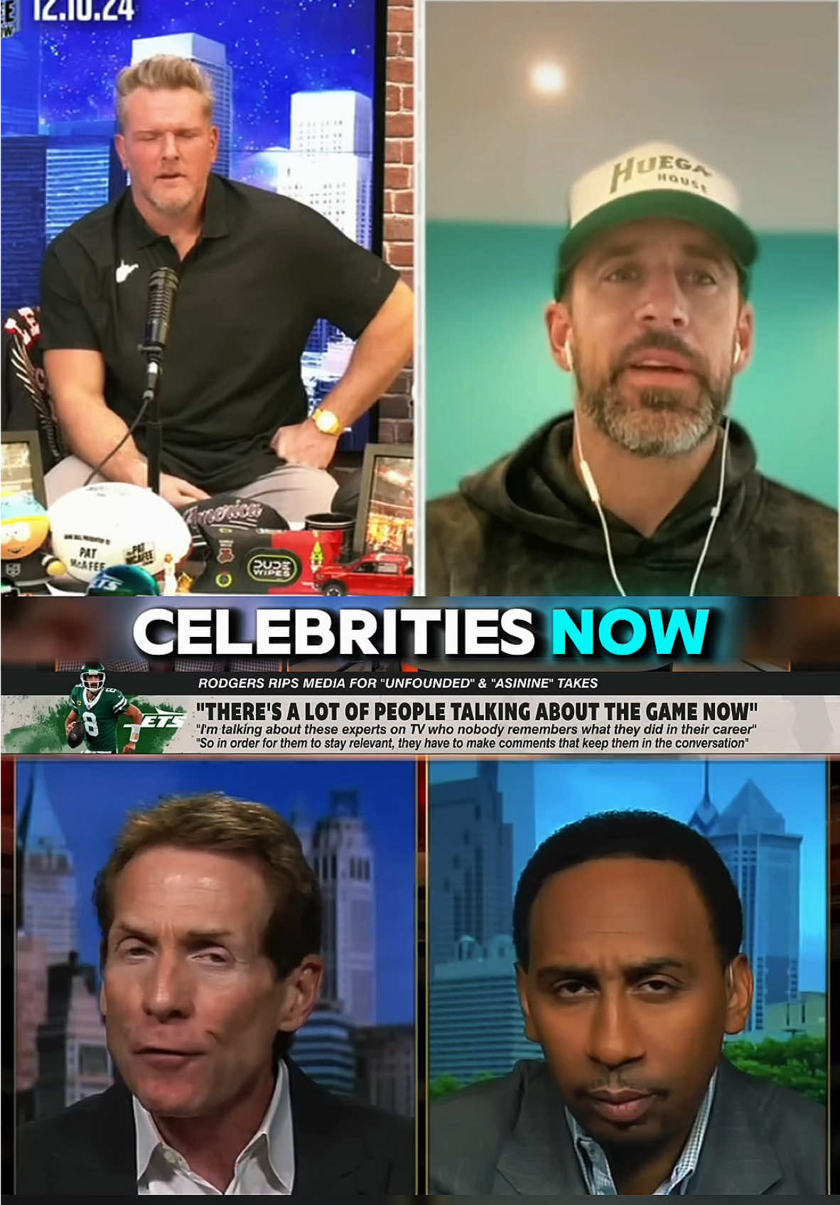 😳Aaron Rodgers vs First Take (Asinine) #nfl #football #firsttake #arod #asinine