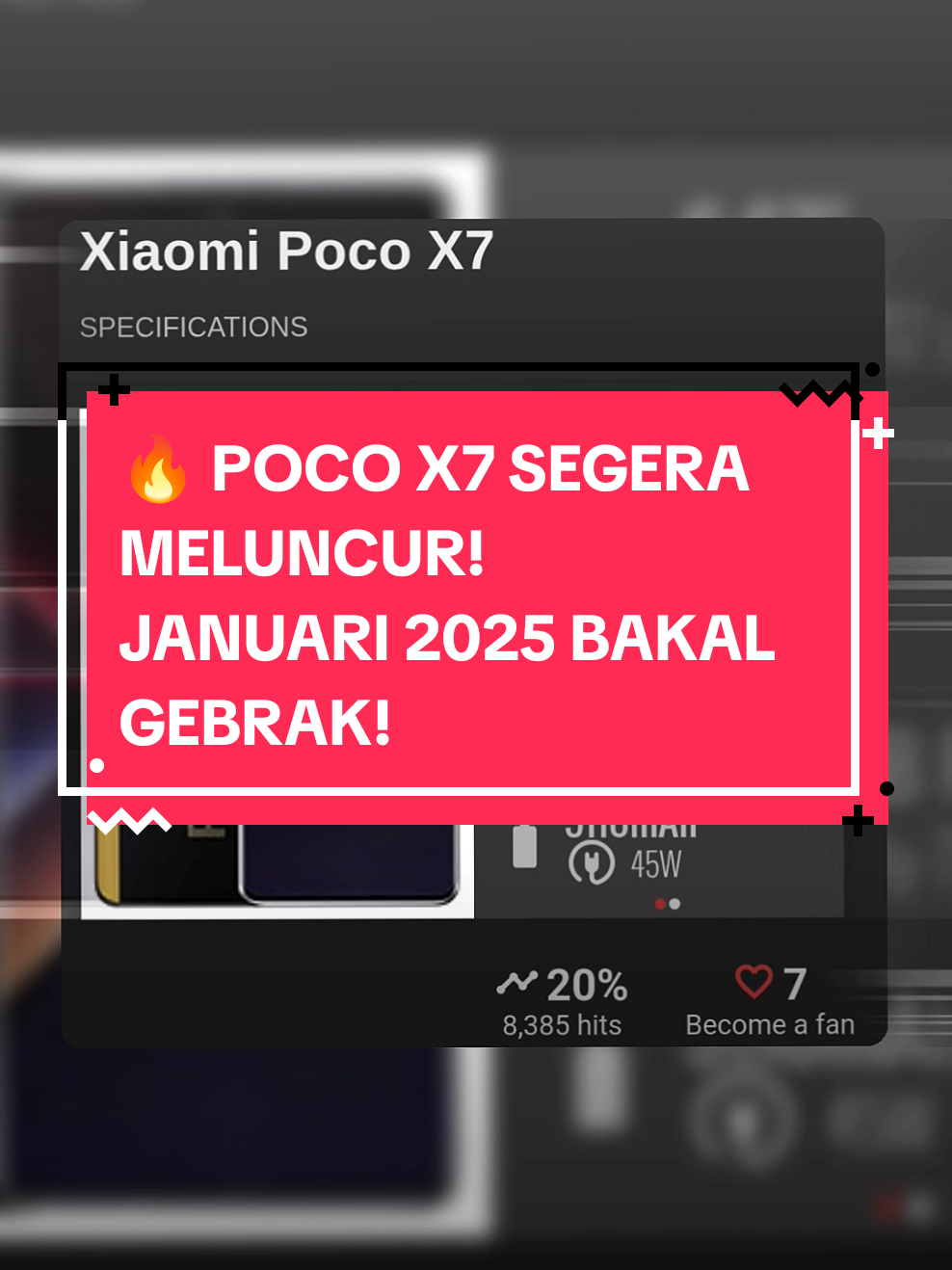 🔥 POCO X7 SEGERA MELUNCUR!  JANUARI 2025 BAKAL GEBRAK! 🚀 📱 SPESIFIKASI MANTAP: 💫 LAYAR PREMIUM • 6.67