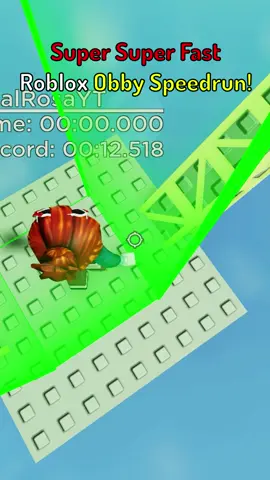 SUPER SUPER fast obby SPEEDRUN! 🔥☠️#realrosa #fypシ #roblox #short #realrosa #robloxshort 