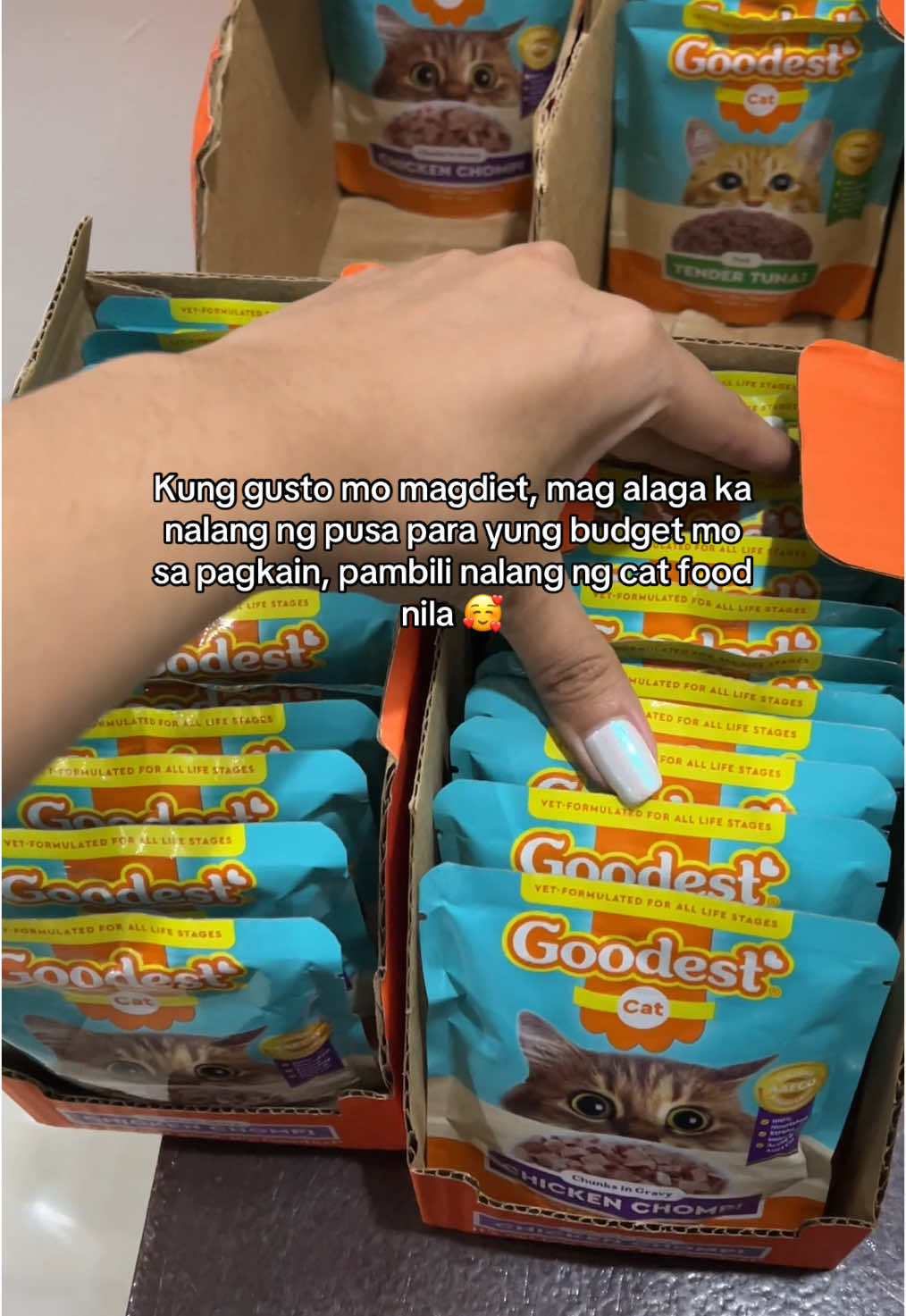 Achieve mo na ang 2025 diet nyan hahahaha  #goodest #catfood #wetfood 