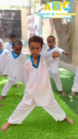 Day 1   barashada karate oo hadafkenu yahay sara u qaadista kalsonida , dhisida shaqsiyada cunuga iyo isdifacista  ardadeena sido kle faidoyin badan ay caruurta u ledahy barashada karateyga   Karateedu kaliya maaha inay wadnahaaga garaacaan laakiin waxay sidoo kale dhisaan awoodda murqaha iyo dabacsanaanta. Waa hab xiiso leh oo aad ku kicin karto carruurtaada waxayna horumarin doonaan isku dheelitirnaantooda, iskudubaridkooda, iyo xooggooda. #AbckindergartenSomalia #barbaarinta_ubadka #daycare #xanaano #caruurta #daryeel #mogadishu #abcdaycarekindergarten #viraltiktok #somalitiktok #foryou #fypシ #viralvideo #fypシ゚viral #viral_video #viral 