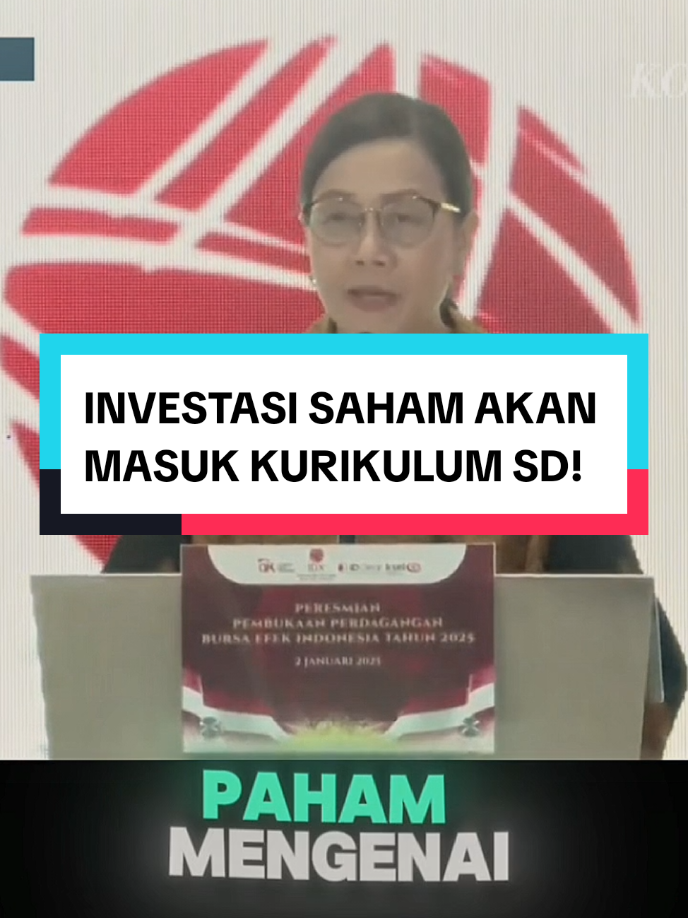 setuju bu... #kurikulum #sd #investasisaham #srimulyani #prabowo