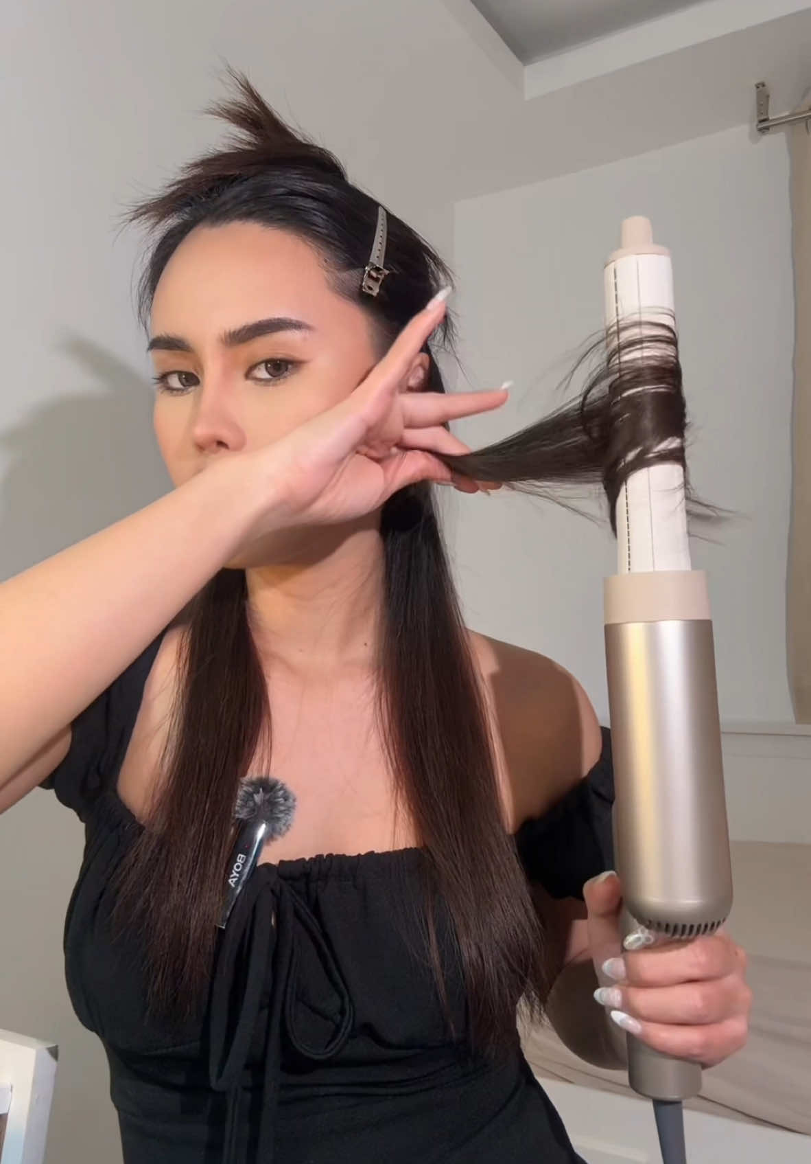 No more losyang na hair ✨😘🎀 #dreame；#dreameph #dreamephilippine #dreamepocket3in1styler；#dreamepocket；#travelessentials；#portablehairdryer；#dreamepockethairdryer