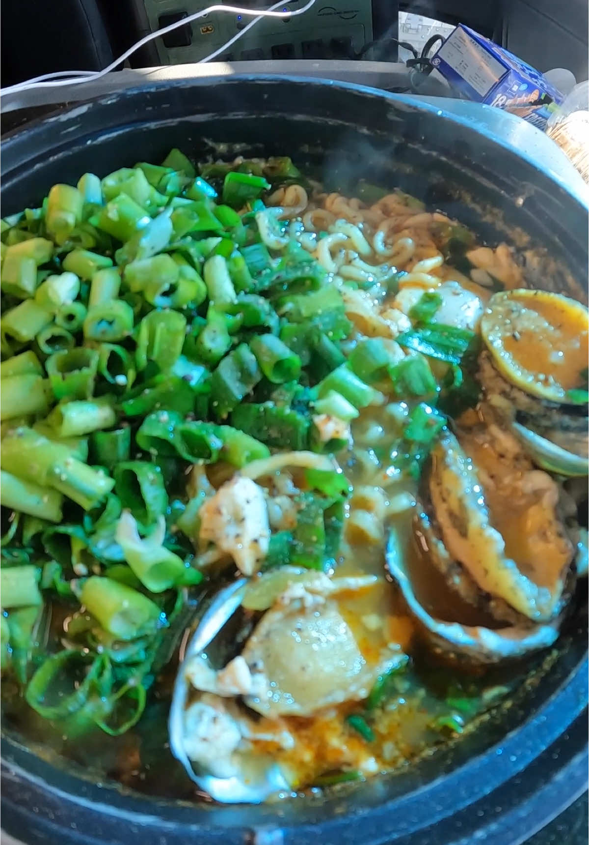 Abalone ramen! #food #asmr #fyp #eatingsounds 