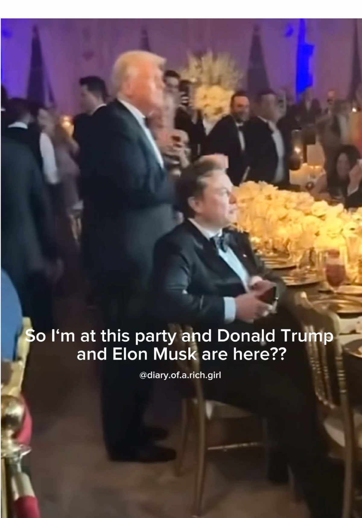 How would you react?😂 #donaldtrump #elonmusk #party #newyear #richpeople #richgirllifestyle #richgirlaesthetic #richgirl #thatgirl