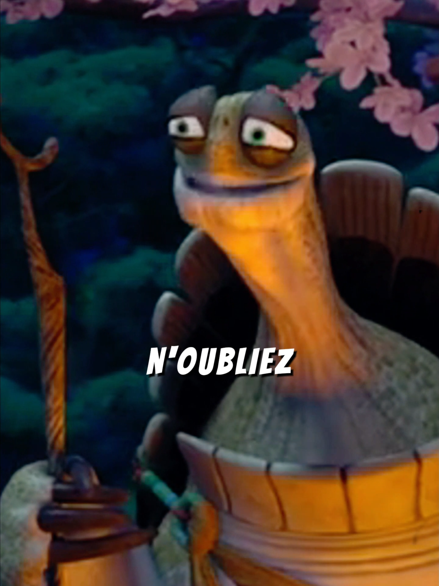 N'oubliez jamais que... La sagesse d'oogway #conseil #motivation #citation #oogway #inspiration