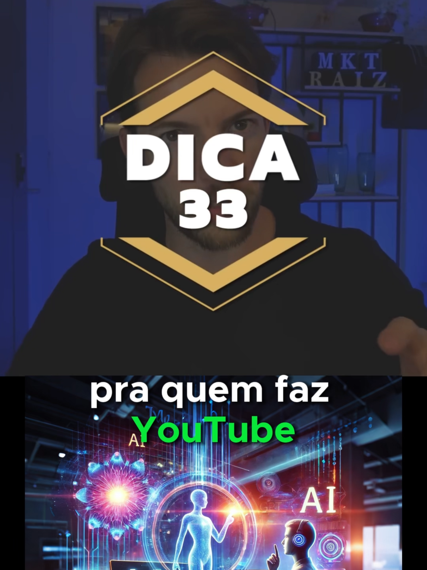 🎬 Dica 33: Use o ChatGPT para criar capítulos para seus vídeos no YouTube! 💡 Facilite a vida dos seus espectadores e melhore a experiência no seu canal criando capítulos claros e organizados com a ajuda do ChatGPT. ✅ Como fazer: Envie ao ChatGPT o roteiro ou descrição do vídeo. Peça: 