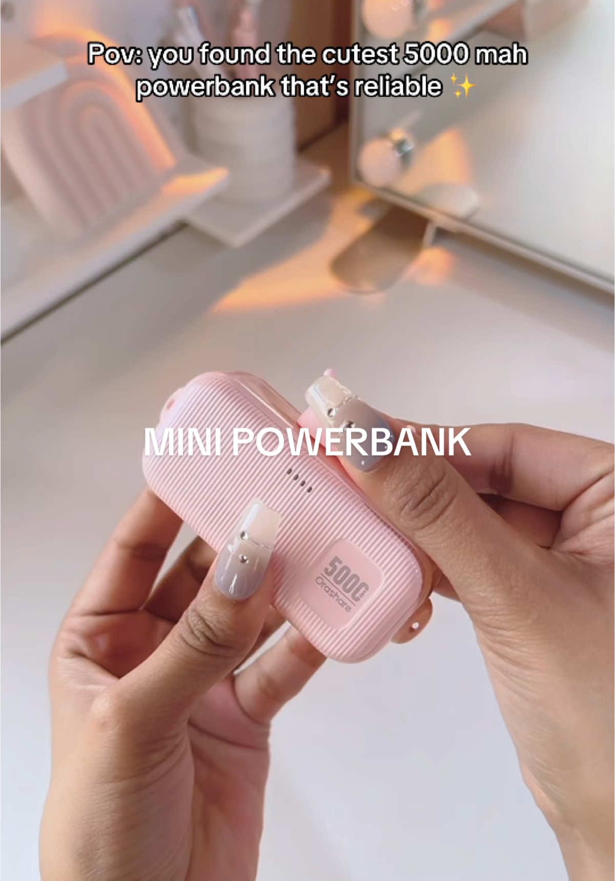 So cuteee! #minipowerbank #minipowerbank5000mah #powerbankmini #fastchargingpowerbank #orashare 