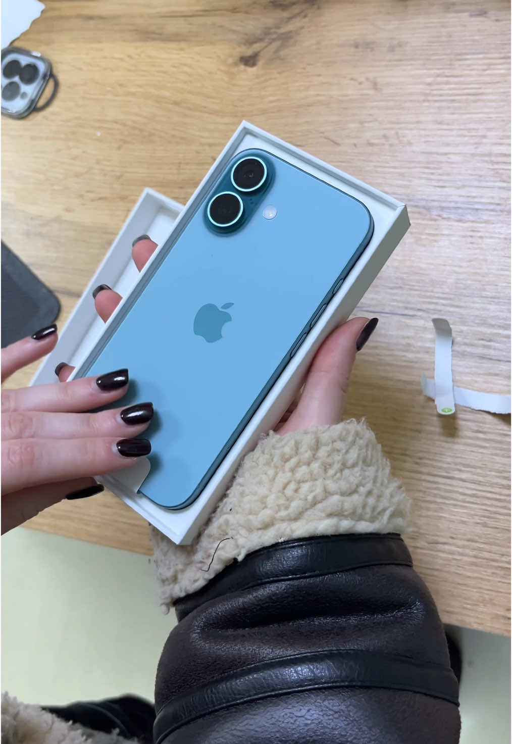 Unboxing iPhone 16 Teal 🩵 #iphone16 #teal #unboxing