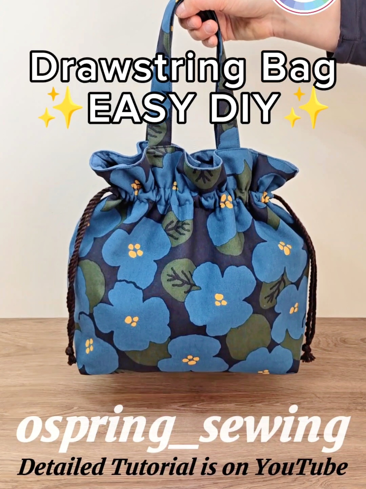 [QUICK DIY] Drawstring Bag 🌈 Detailed pattern size and how to make it has been uploaded to my channel (ospring_sewing). Please visit and subscribe. Thank you so much🥰 ▶ YouTube: https://www.youtube.com/@ospring_sewing ▶ Instagram: https://www.instagram.com/ospring_sewing/ * #DIY #sewing #sewingtips #howtosew #tutorial #coser #costura #easydiy #sewingtiktok #handmade #ospring_sewing #totebag #drawstring 