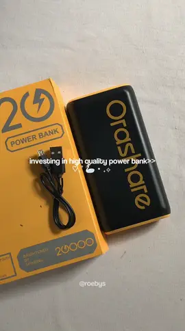 invest in high quality powerbank from @orashareph  #electronics #powerbank #20000mah #orashare #yellow #black #longbatterylife 