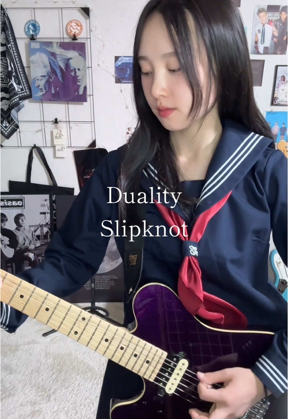 【Duality 弾いてみた】 ドロップBチューニングかっこいい😍 #duality #slipknot #heavymetal #metal #メタル #ヘビメタ #lilsae #りるさえ #高校生 #17歳 #sjk #JK2 #07 #Addictone #guitar #guitarcover #エレキギター #ギター弾いてみた #rock #おすすめ #fyp #mapromotions 