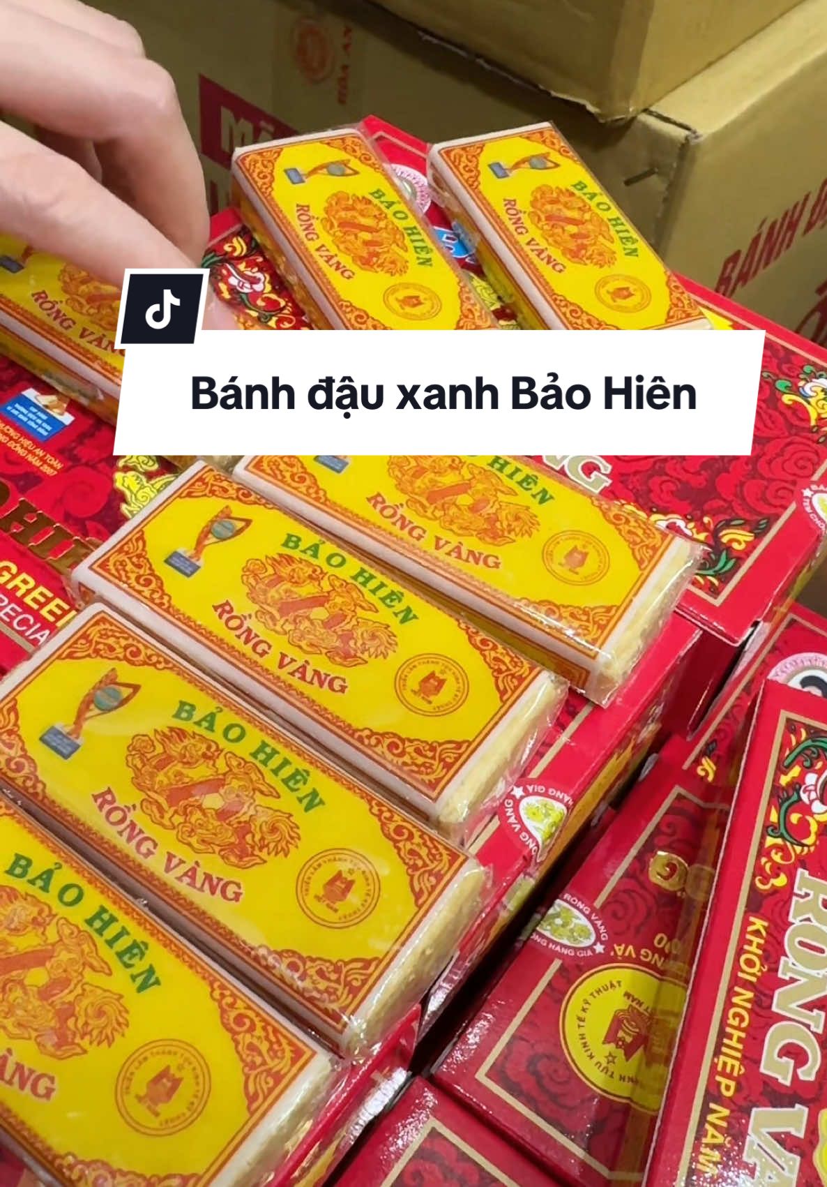 Bánh đậu xanh cổ truyền Bảo Hiên Rồng Vàng #dacsanhaiduong #banhdauxanh  