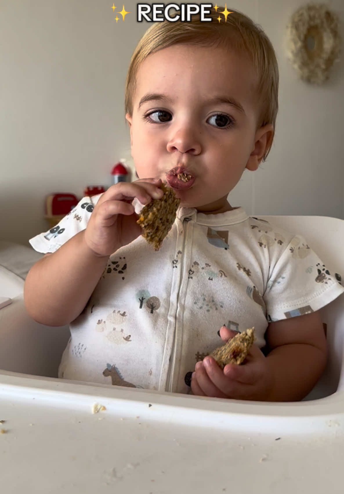 Quick and easy oat bars 👶🏼🍌🥭 Looking for more delicious and easy recipe ideas for your little one? ✨Download my eBooks, 