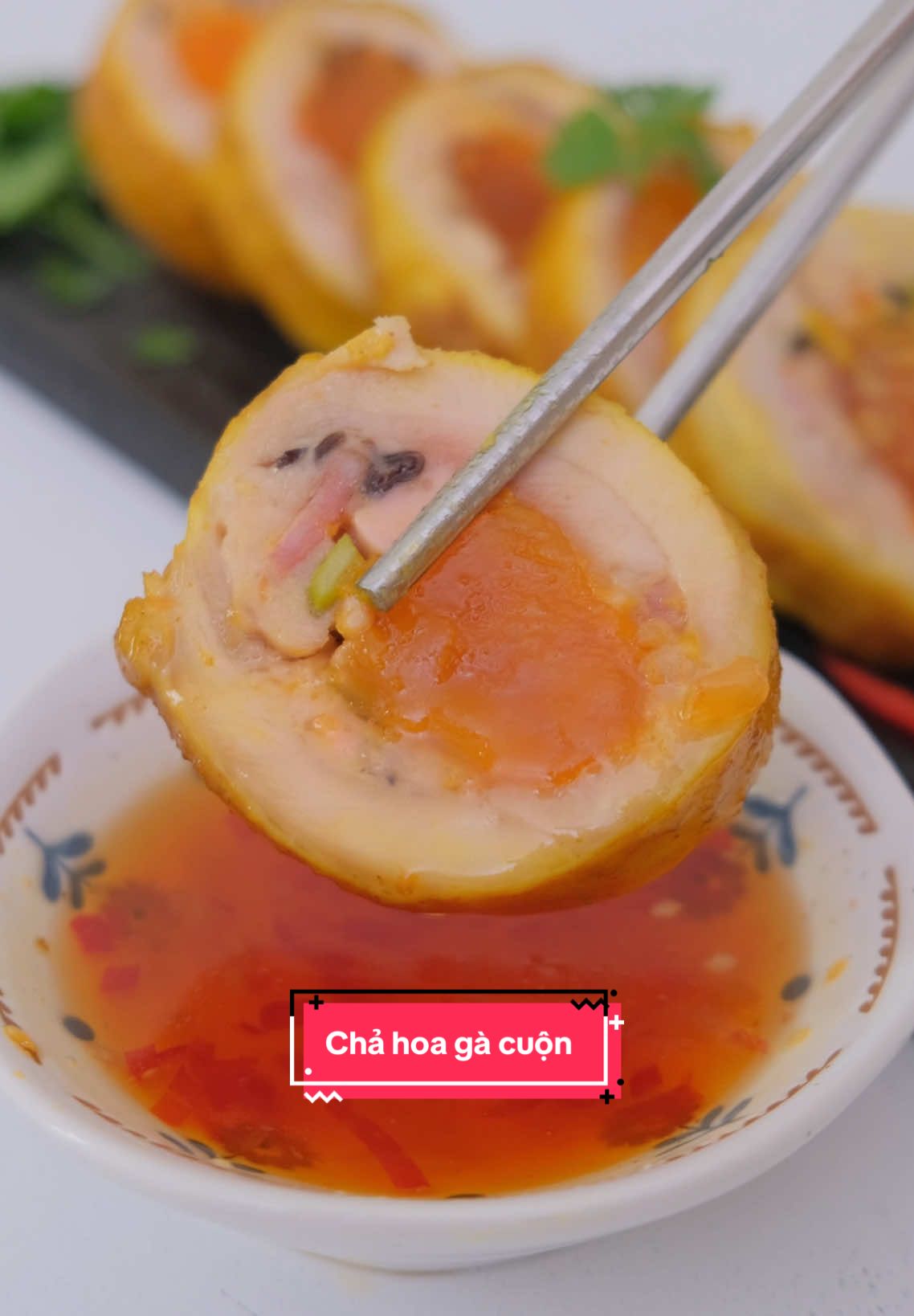 +1 món ăn cho dịp Tết năm nay - chả hoa gà cuộn | Nhân cook #nhanxphanh #ancungtiktok 