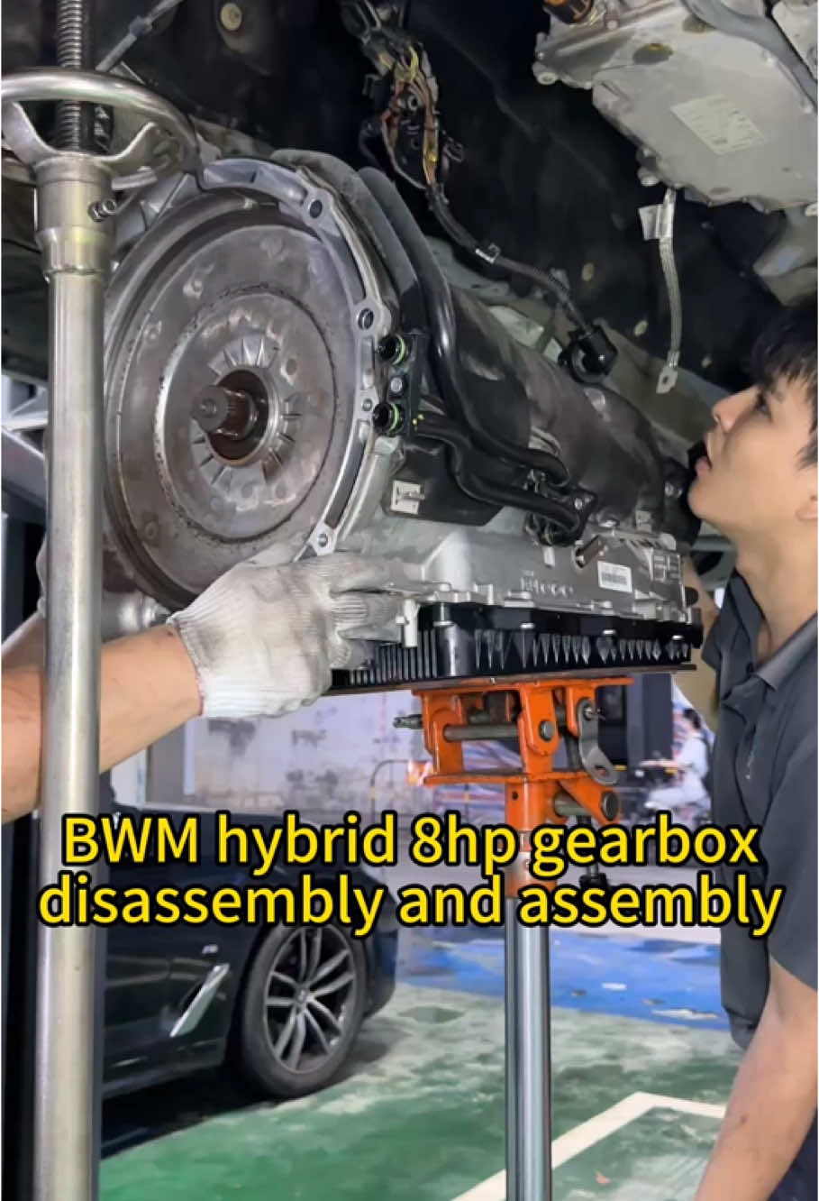 🛠️🚗BWM hybrid 8hp gearbox disassembly and assembly #bwm #hybrid #gearbox #transmission #tik_tok #fyp #fy 