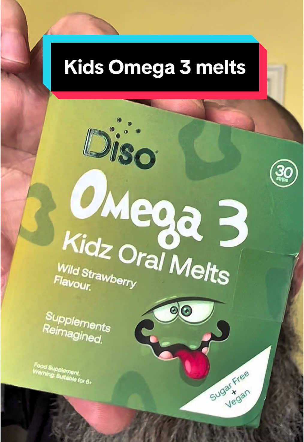 Diso Omega 3 for kids. These are melt strips you place under the tongue.  #kidstiktok #supplementsforkids #supplements #omega3 #tiktokmademebuyit 