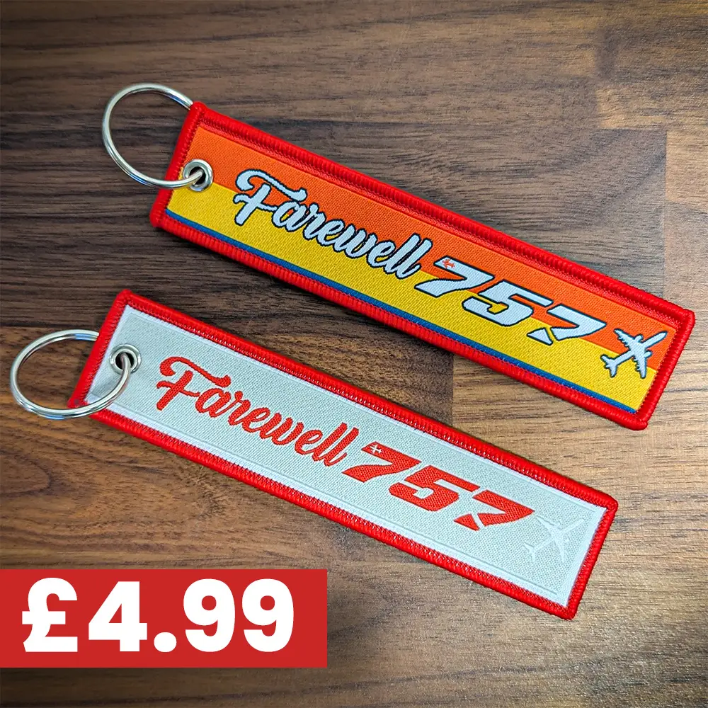 BACK IN STOCK ❗ A nice little timepiece to bid farewell to a belived iconic aircraft. 👇 https://airliners.live/products/farewell-757-tag?utm_source=copyToPasteBoard&utm_medium=product-links&utm_content=web