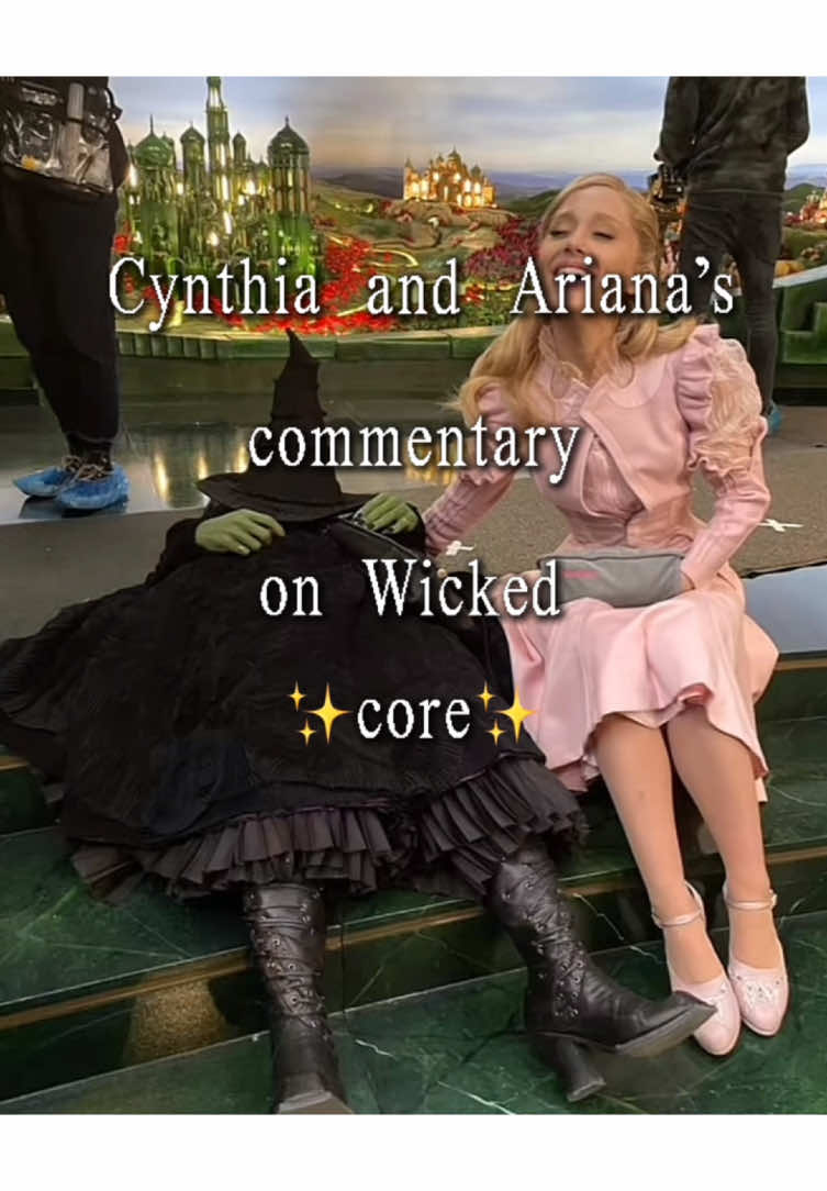 this may be my favorite bonus feature of any movie ever oh my gosh they’re both hilarious #cynthiaerivo #arianagrande #wicked #elphaba #glinda #fyp #foryoupage 