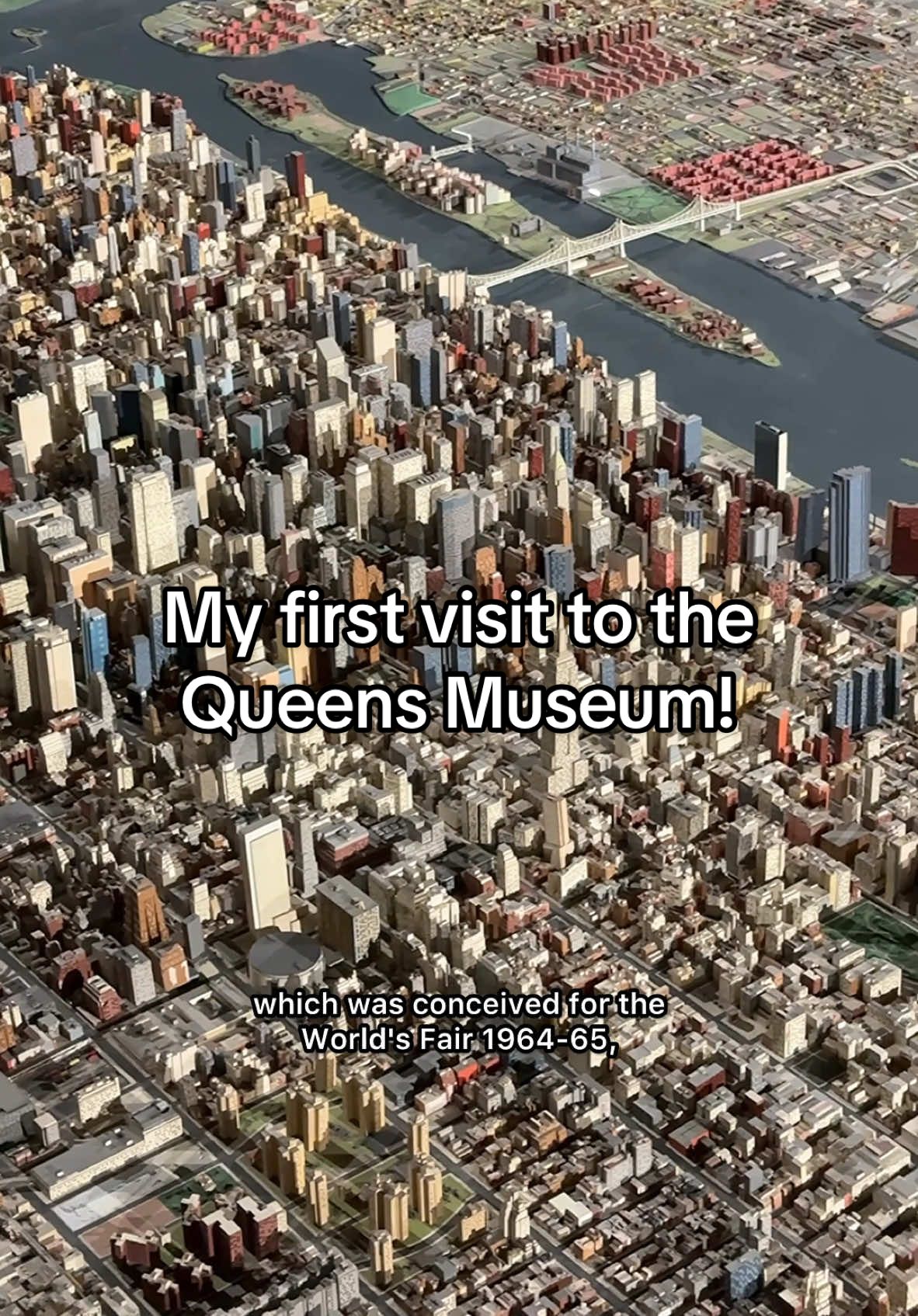 My first visit to @Queens Museum! ✨ Located in the nation’s most culturally diverse county, on the grounds of the New York World’s Fairs (1939-40 & 1964-65), the Queens Museum is renowned for ‘The Panorama of the City of New York,’ a scale model comprising the 320 square miles of New York City, which is part of their permanent collection.  Other exhibitions featured: • Catalina Schliebener Muñoz: Buenos Vecinos (through Jan 19, 2025) • Nsenga Knight: Close to Home (through Jan 19, 2025) • Cas Holman: Prototyping Play (through Jan 19, 2025) • ‘A Billion Dollar Dream: The 1964-1965 New York World’s Fair on its 60th Anniversary’ (through July 13, 2025) Start your visit to the museum by downloading the FREE arts and culture app @Bloomberg Connects to access bespoke digital and audio guides for the complete museum experience.   📍#QueensMuseum, Flushing Meadows, Corona Park, Queens  🎟️ Pay-what-you-wish admission ⏰ Wed-Fri, 12-5pm; Sat-Sun, 11am-5pm. Closed Monday and Tuesday. #museum #museumtiktok #queens #queensny #nycthingstodo #thingstodoinnyc #art #artmuseum #contemporaryart 