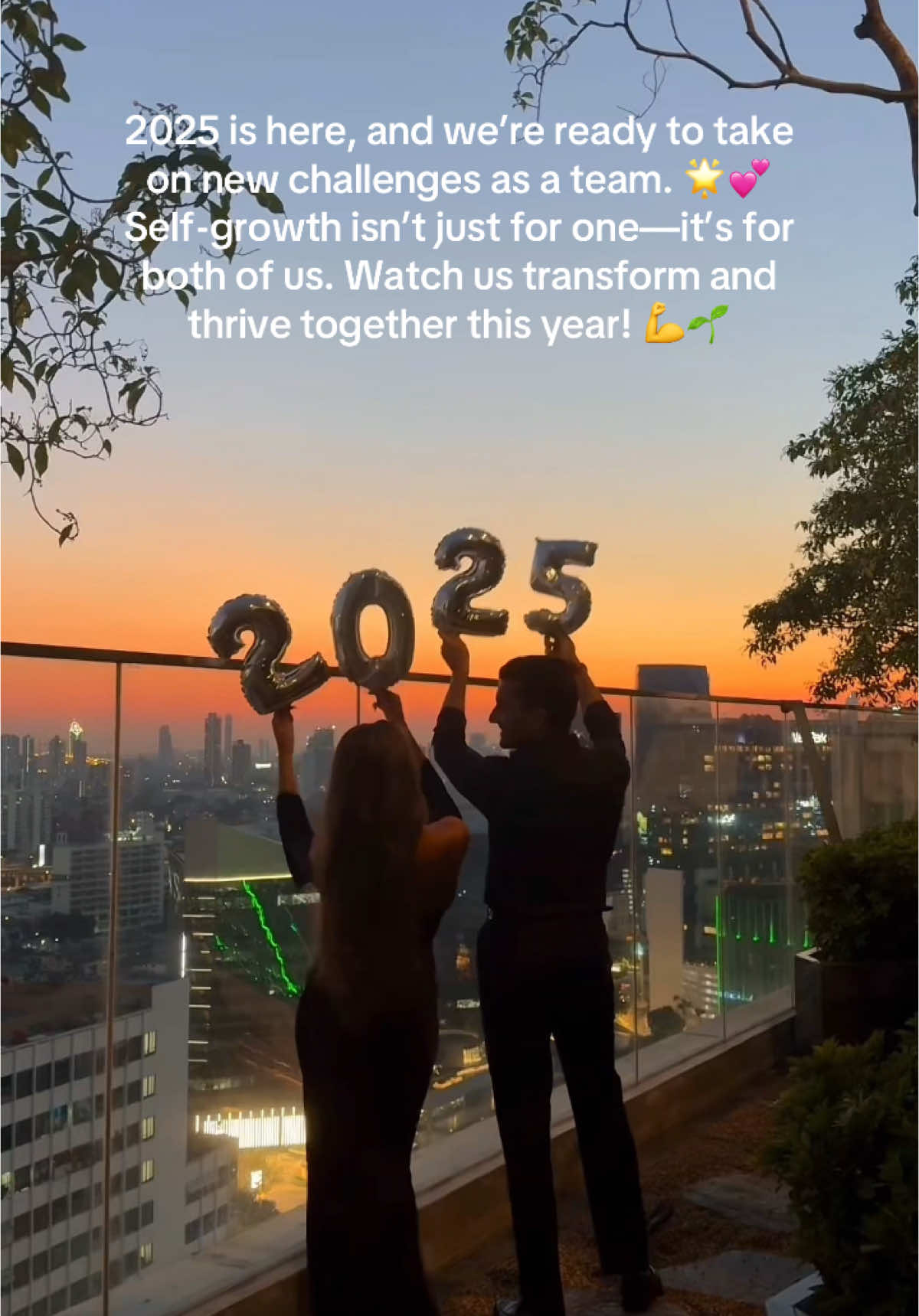 New Year, New Us! Growing together, one step at a time 💖✨. #newyear #couplegoals #selfimprovement #foryoupage 