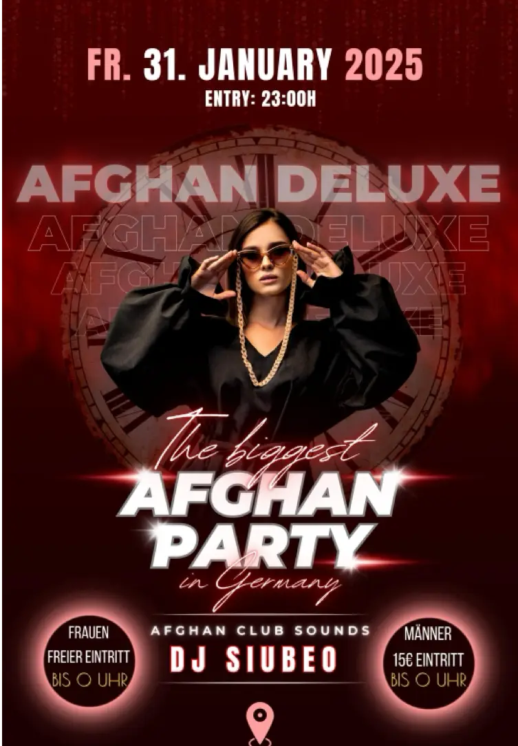 ★ DJ SIUBEO - LIVE ON STAGE ★ ★ FR: 31ST JANUARY 2025 ★ START FROM: 23:00H AFGHAN DELUXE GERMANY THE BIGGEST AFGHAN PARTY IN GERMANY ★ INCAVALL VIP CLUB KÖLN ★ 📞 VIP RESERVATION ☎️ +49 155 103 569 82 🎧 ➤ DJ SIUBEO  DRESSCODE: ELEGANT & CHIC ENTRY SPECIAL: TILL 0H - LADIES FREE ENTRY / MEN ONLY 15€ AFTER 0H - LADIES 10€, MEN 20€ ADRESS: INCAVALL VIP CLUB HOHENZOLLERNRING 88 50672 KÖLN #germanyafghan #afghan #afghanistan🇦🇫 #persianparty #afghangirls #afghanmusic #afg #viral #afghansongs #afghanparty #afghanmusic #bollywoodsongs #tahminaarsalan #persianmusic #incavalllounge #incavallköln #bollywoodsong #valy #aryanasayeed #ariaband 