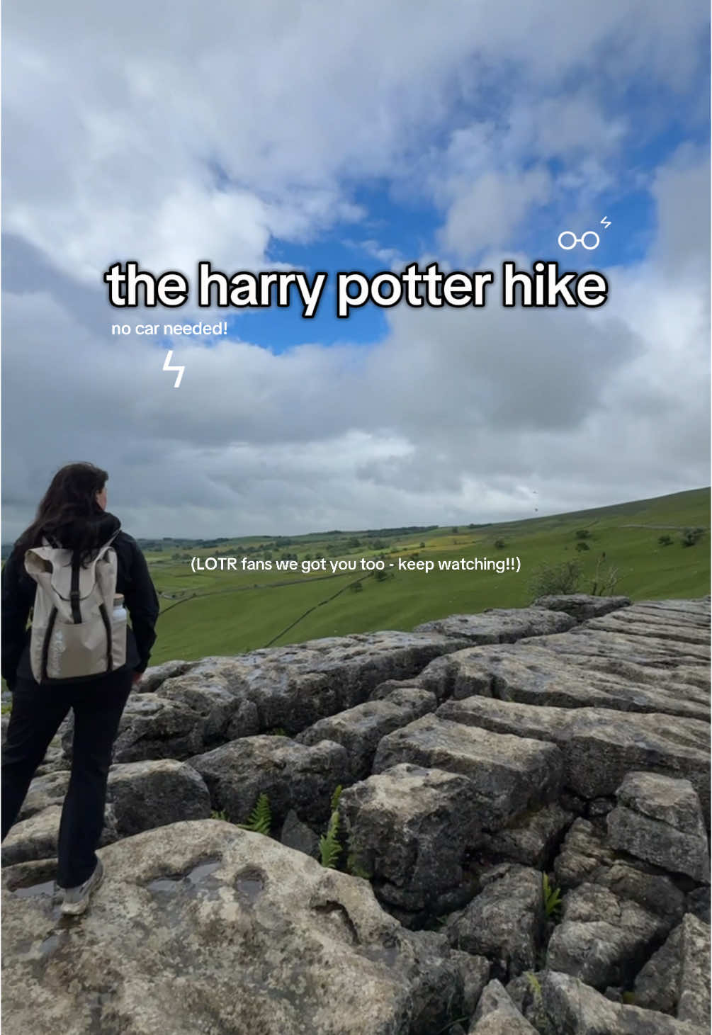 the harry potter hike! ⋆˙⟡🪶─📜⊹₊ ݁.୨୧‧₊˚ 🕯️𓍯๋࣭ .𖥔 ݁ ˖     📍 malham, yorkshire dales  #harrypotter #softhiking #england #lotr #lordoftherings #fantasytok #Hiking 