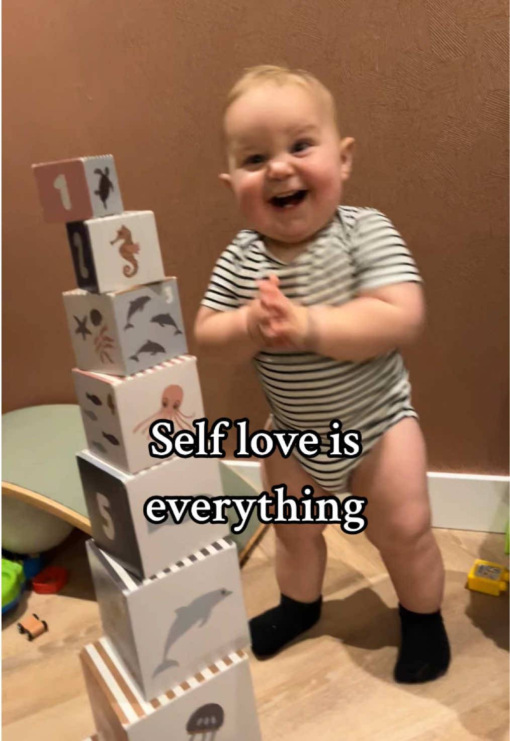 Don’t forget to cheer for yourself ❤️  #happykid #babytiktok #happybaby #clapyourhands #boysmom #selflove 
