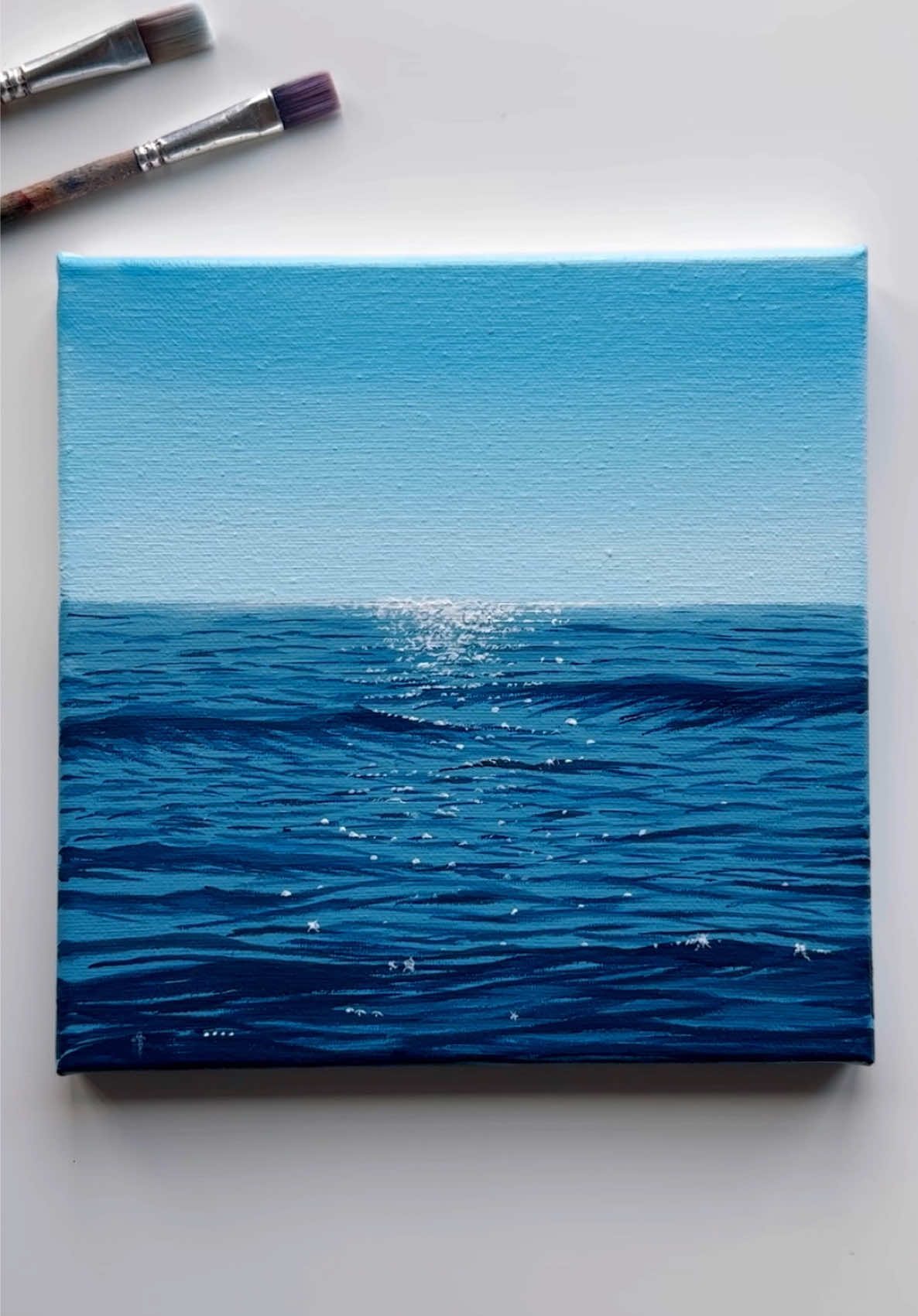 Ocean waves, a moment of calm 💙🌊 . . . . . . . . . . . . . . . . . . . . . . . . . . . . . . . #easyart #oceanpainting #ocean #seascape #waves #landscapepainting #canvaspainting #art #artistoftiktok #artistsupportartist #rewards #fypシ #foryouu #kesfet #akrilik #acryliconcanvas #brushstroke #natureview #painter #traditionalart #howtopaint #artworks #creators #artok #acrylicpainting #blue #peaceful #chillvibes 