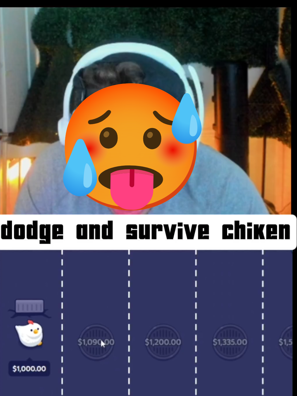 Dodge And Survive Chiken!! #stevewilldoit #fyp #kickstreaming #clips #clip #rydurz 