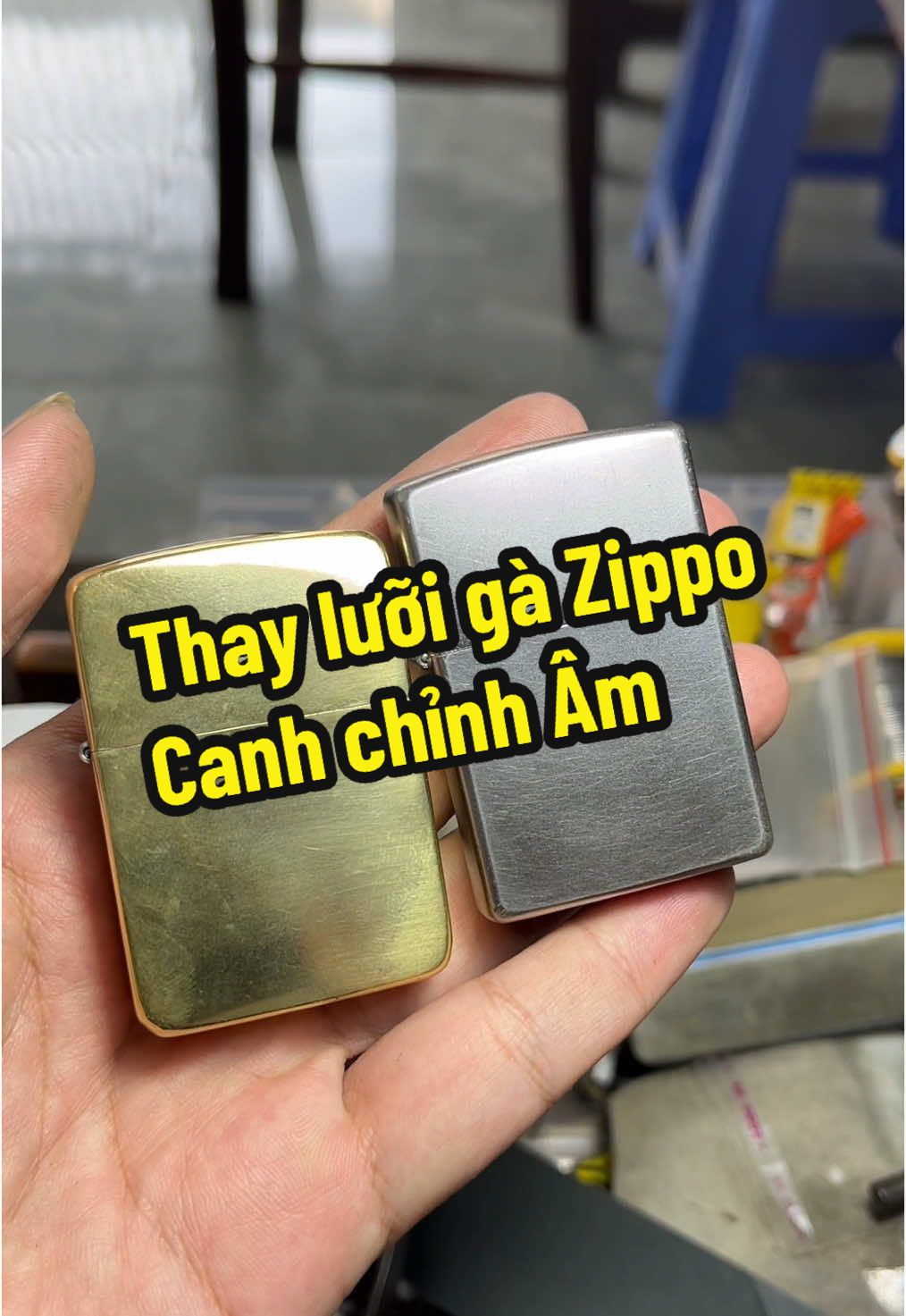 Phục hồi Zippo bị gãy lưỡi gà và canh chỉnh âm. Cám ơn anh em luôn tin tưởng ủng hộ.